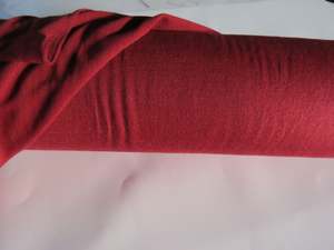 85 To 100 Merino Fabrics: 92cm Russett Red 120g 85% merino 15% nylon jersey knit- light weight