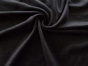 85 To 100 Merino Fabrics: 1.32m Heathcliff Black 96% Merino 4% Spandex  Jersey Knit 175g 120cm wide