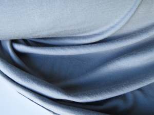 85 To 100 Merino Fabrics: 85cm Foxton Grey 95% merino wool 5% elastane jersey knit 240g