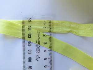 1m Lemon Yellow Fold over elastic foldover FOE 15mm