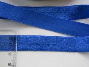 Sewing Supplies 1: 3m Electric Blue Fold over elastic foldover FOE 15mm