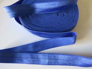 5m Electric Bright Blue 15mm fold over elastic foldover FOE