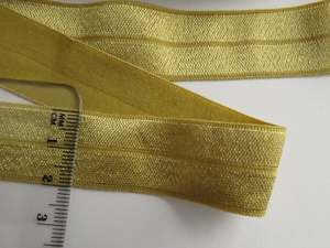 4m Dijon Gold 20mm fold over elastic foldover FOE