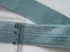 4.7m Nile blue 20mm Fold over elastic FOE elastic Foldover