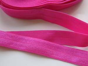 3m 15mm wide Neon Rose Pink Fold over elastic foldover FOE 15mm