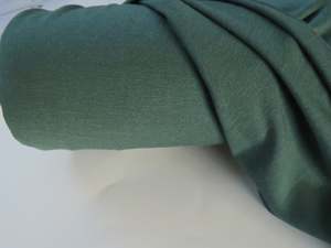 Merino Blend Fabrics: 20cm Valley Green 82% merino knit fabric 13% nylon corespun merino 5% elastane 150g 170cm- wider than normal