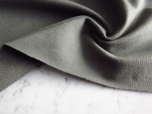 Merino Blend Fabrics: 2m Stonewall Grey 43% Merino 44% Tencil 6% elastane 7% Nylon Sweatshirting fabric 260g 175cm wide- precut