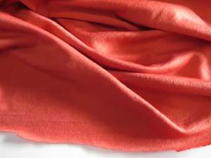 1m Burnt Orange 44% merino 43% tencel 13% nylon 150g jersey knit fabric