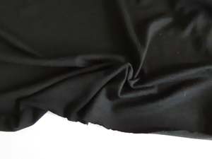 85 To 100 Merino Fabrics: 60cm Mistique Black 190g 100% merino jersey knit fabric 170cm
