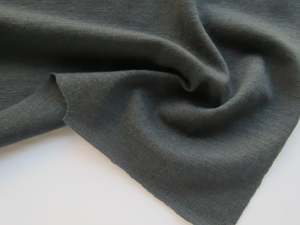 Merino Blend Fabrics: 1.85m Chilcott Charcoal grey 82% Merino, 13% nylon 5% elastane jersey knit- Extra wide 180cm