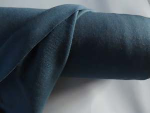 1.5m Peacock teal 38% Merino 46% Polyester 16% elastane 250g sweatshirt 170cm wide