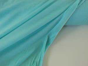 Merino Blend Fabrics: 46cm Opal Turquoise 87% merino 13% nylon corespun merino fabric 150g 160cm