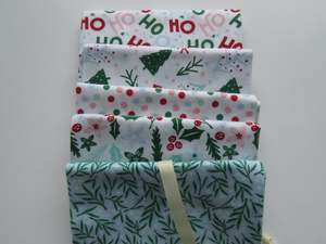 Ho! Ho! Ho! Christmas Fabric Bundle of 5 Fat Quarters. Mixed prints- 100% cotton&hellip;