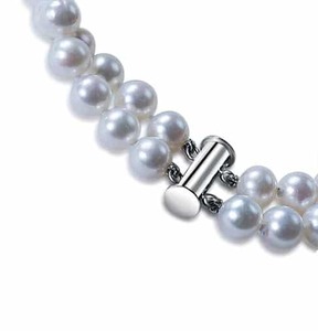 6mm 7mm Double Strand White Freshwater Pearl Bracelet New Zealand Pearl