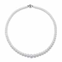 Products: Baroque White Colour Freshwater Pearl Necklace New Zealand Pearl