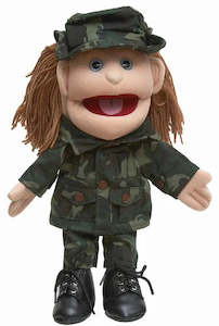 Magic Collection: Maggie the Military Girl 40cm Hand Puppet (code 249)