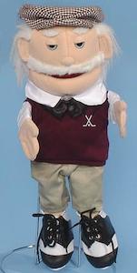 Hank the Golfer 45cm medium size Hand Puppet (Code 251)