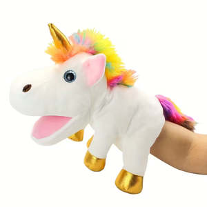 Unice White Unicorn Hand Puppet 30 cm (Code 263)