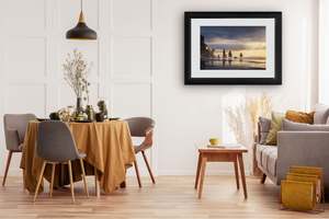 Taranaki: Tongaporutu - The Three Sisters at Sunset