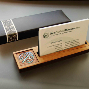 Products: Wooden business card holder