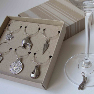 Products: NZ wine charms in handmade pewter