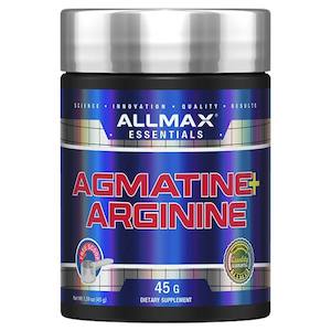 Nitric Oxide Boosters: AGMATINE + ARGININE Unflavoured POWDER