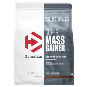 Weight Gainers: DYMATIZE SUPER MASS GAINER 12LBS