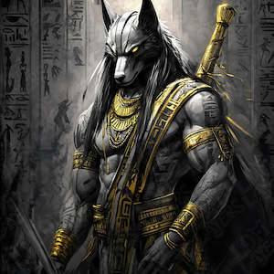 Anubis, Egyptian God of the Afterlife HueForge