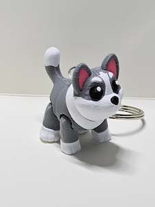 Sled Dog Keyring