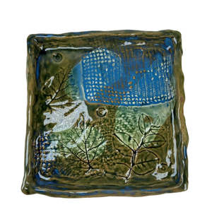 Heather Grouden: Large Botanical Square Plate