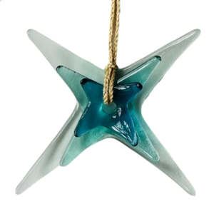 Triple Star Glass Wall Sculpture