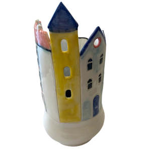 Ceramic Tall Baltic Village Tower