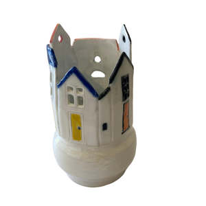 Heather Anne Atkins Ceramic Artist Painter Auckland: Ceramic Baltic Village Tower