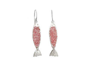 Ika Earrings | Coral