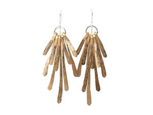 Lilygriffin: Flutter Statement Earrings | Gold Fill