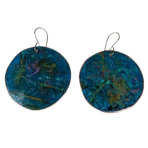 Tanya Bogdanova: Large Round Disc Earrings