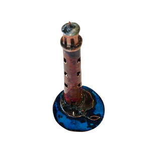 Tanya Bogdanova: Lighthouse With Boat Sculpture