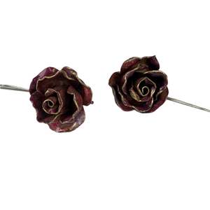 Tanya Bogdanova: Large Rose Earrings