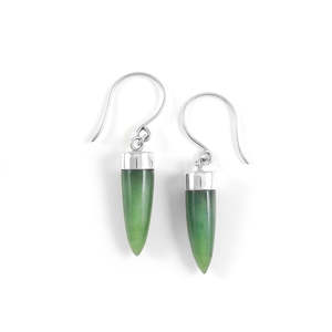 Nick Von K: Pounamu Point Earrings