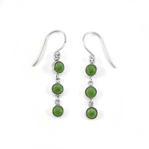 Pounamu 3 Muses Earrings