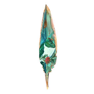 Copper Feather | Kererū On Pohutakawa
