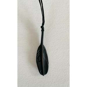 Jay Lloyd: Bronze Feather Pendant