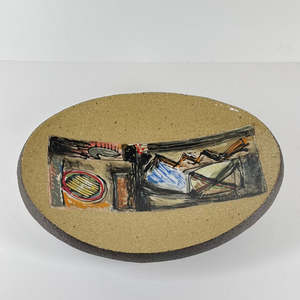 Brendan Adams: Oval Platter On Legs