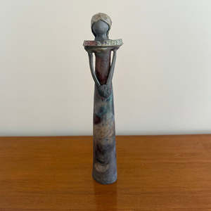 Lady In Black Clay | Matt Finish | Silver Collar