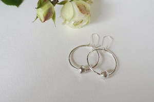 Jewellery: Armagh Silver Loop Earrings