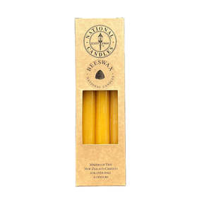 Body Soul: Beeswax Taper Candles Box Of 6