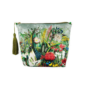 Body Soul: NZ Native Flowers Velvet Bag