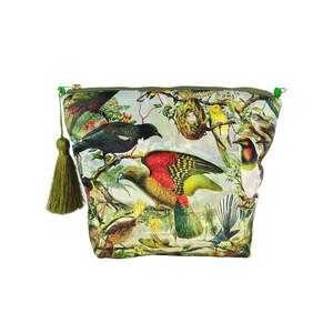 Body Soul: NZ Native Birds Velvet Bag