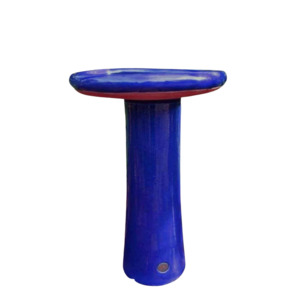 Ceramic Bird Bath | Blue | Mini