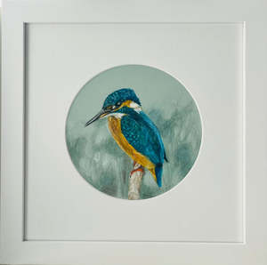 Paintings: The Watchful Kingfisher | Original Watercolour